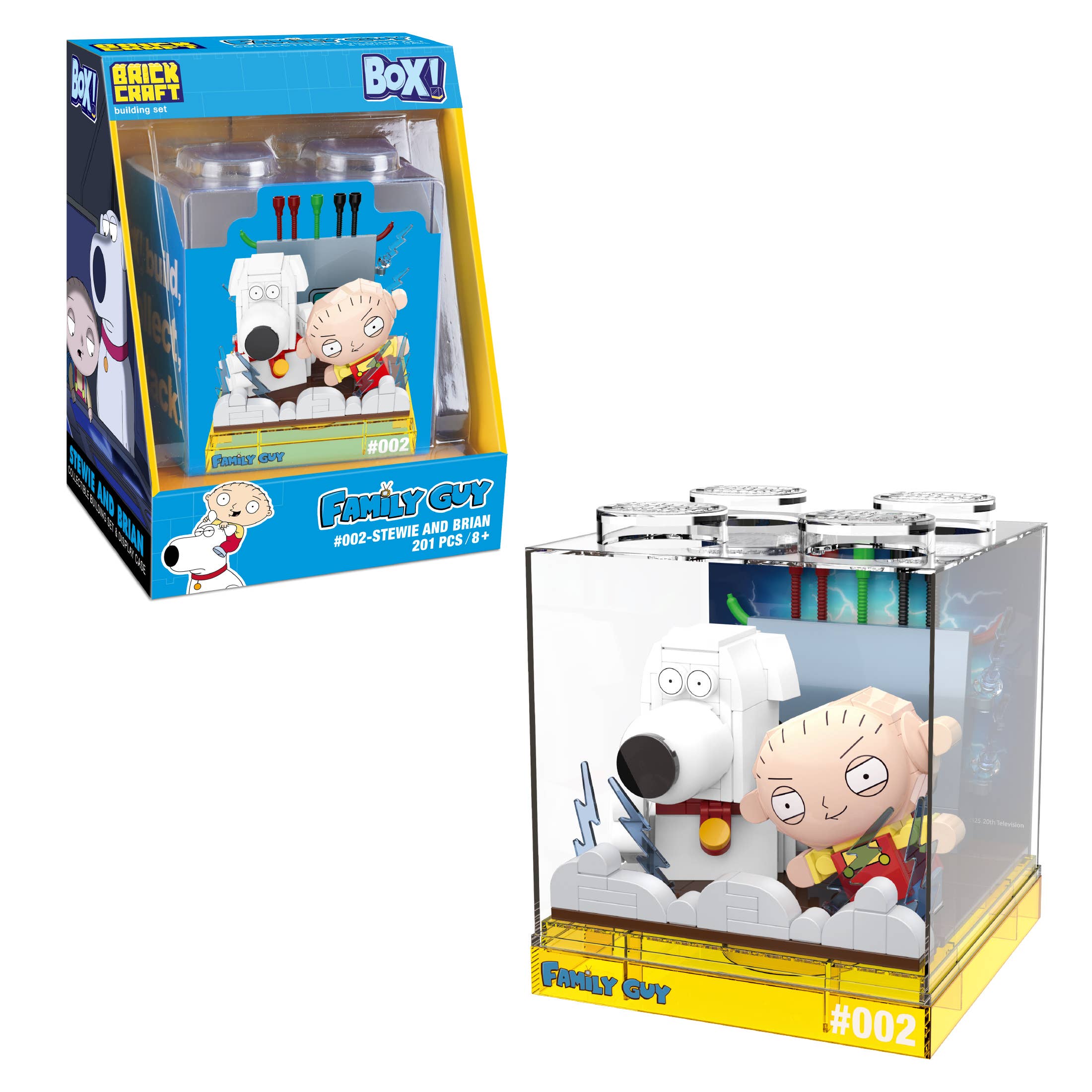 Family Guy Stewie & Brian Box! Collectible Display Cube