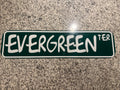 Custom Evergreen Terrace Street Sign