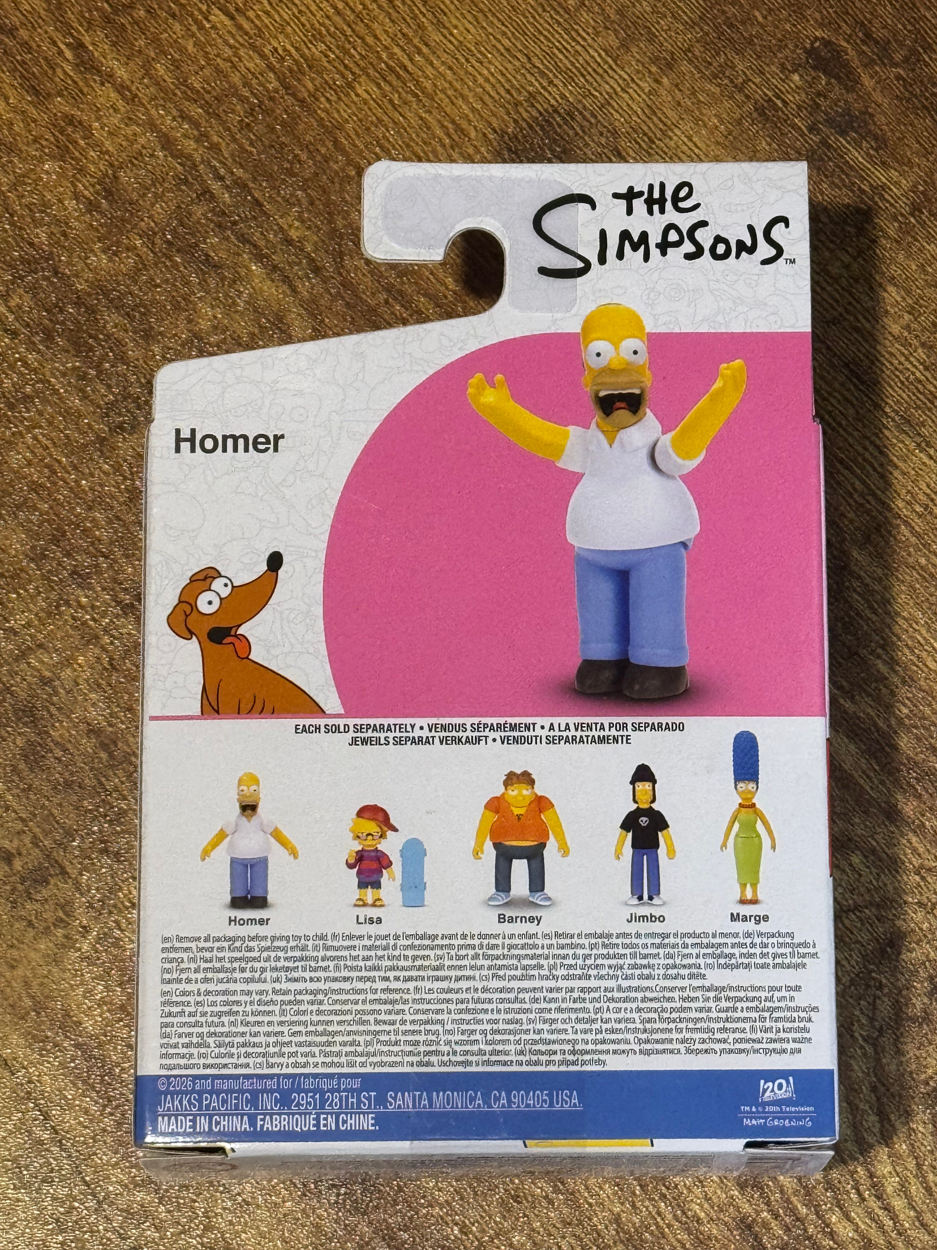 The Simpsons 2.5" Screaming Homer Figure
