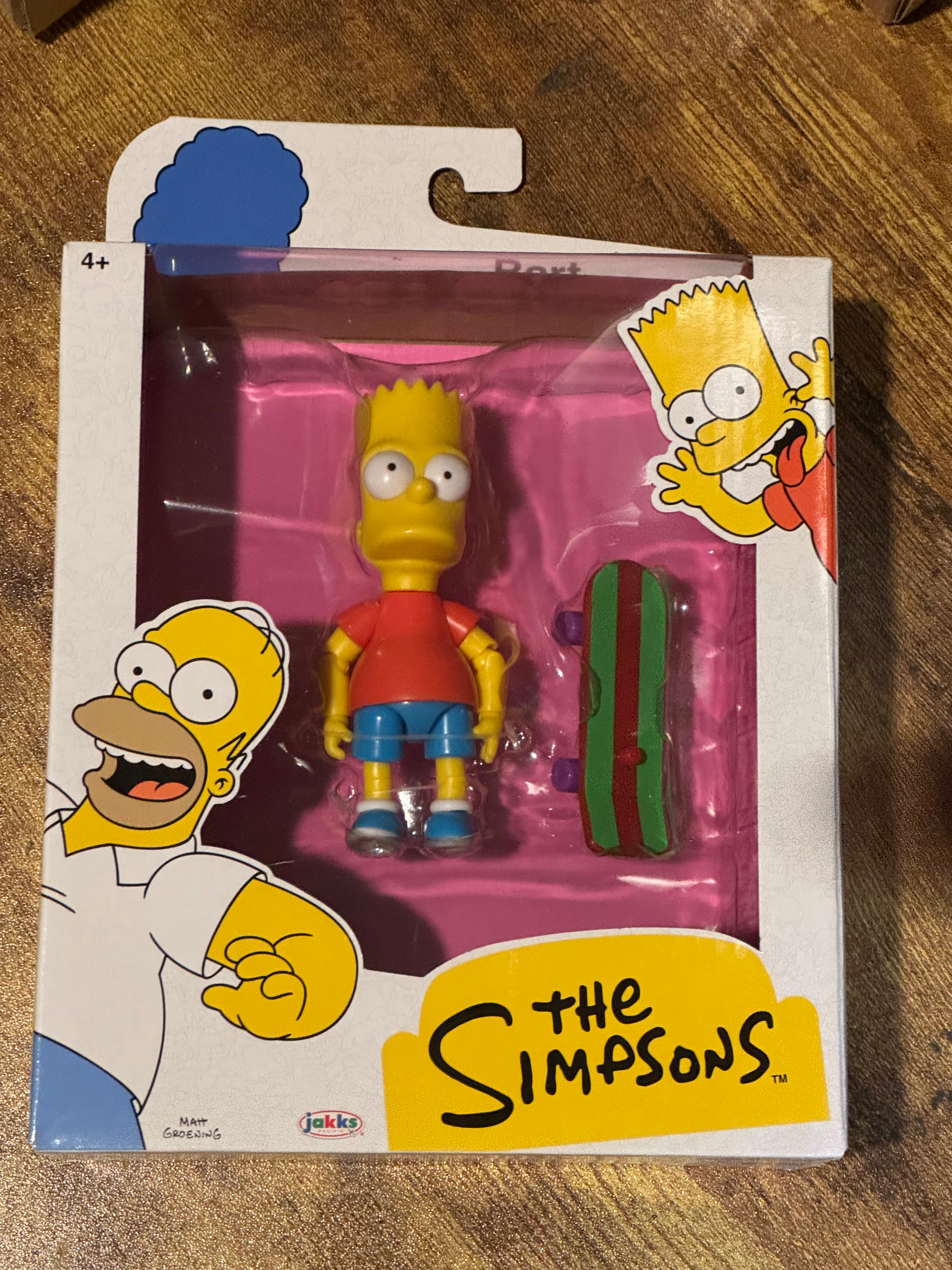 The Simpsons 5" Classic Bart w/ Skateboard Figure