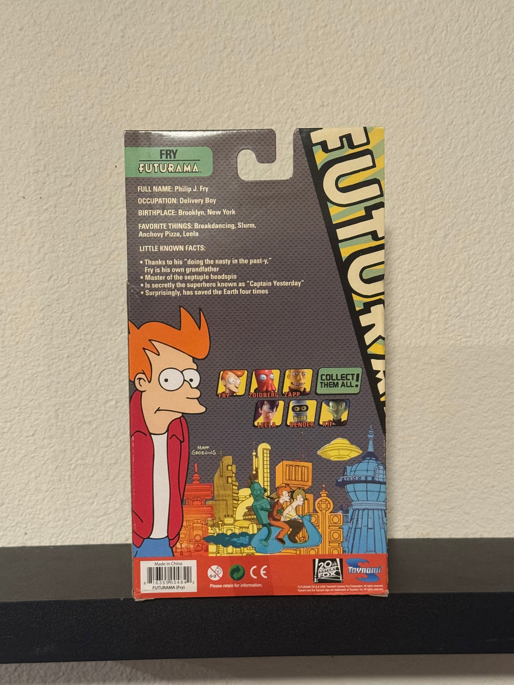 Futurama - Philip J. Fry 6" Figure